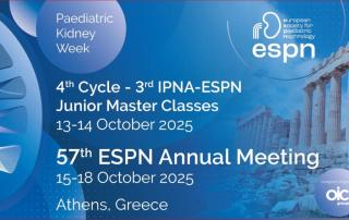 57th Annual Meeting of the European Society for Paediatric Nephrology (ESPN) in Athens, Greece. 